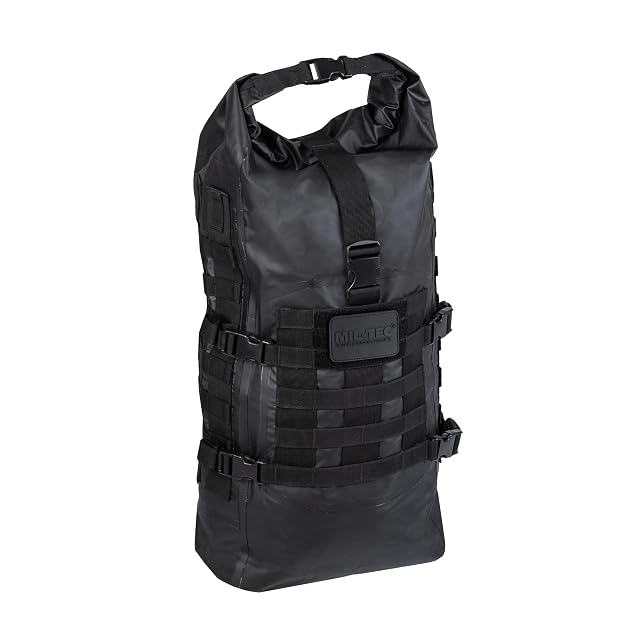 Mochila impermeable Mil-Tec Seals con cierre enrollable, hombreras acolchadas y cintas MOLLE