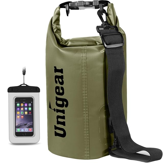 Bolsa estanca Unigear de PVC con bandolera y anillas en D reforzadas