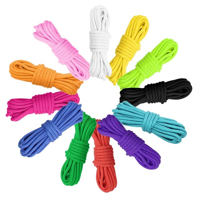 Juego Gukasxi de doce carretes de paracord de colores para manualidades