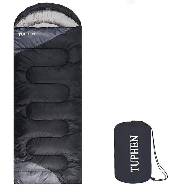 Saco de dormir semirrectangular tuphen con cremalleras laterales y una cremallera independiente en los pies