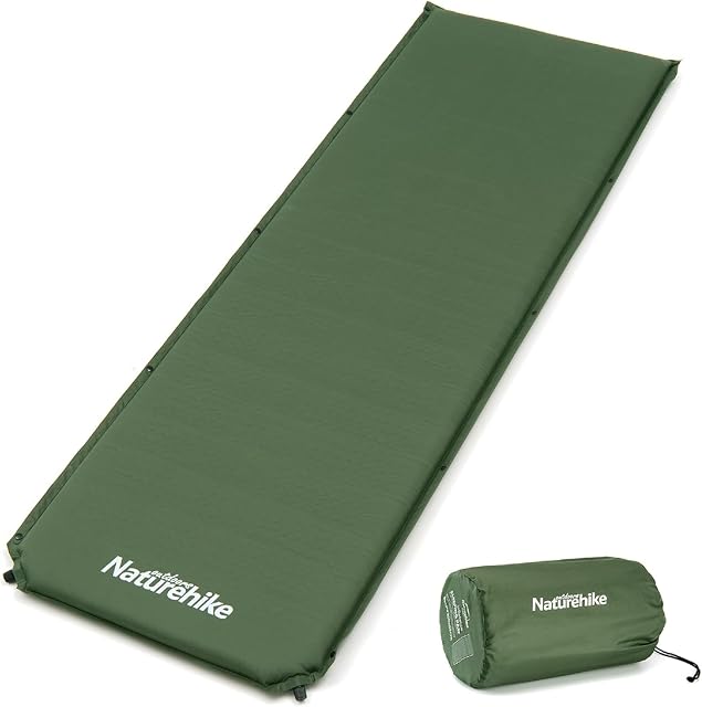 Esterilla autoinflable Naturehike con dos válvulas y núcleo de espuma de alta recuperación