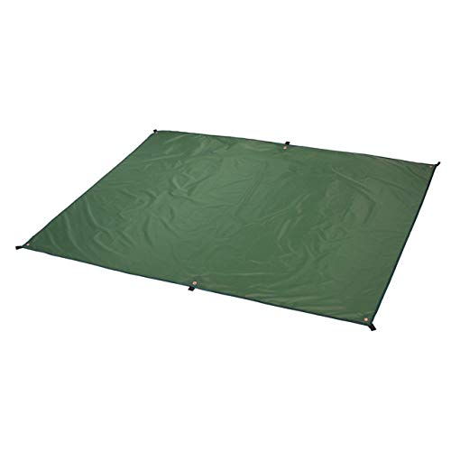 Toldo Ahsado de Oxford 210D con ojales metálicos en las esquinas usado como suelo de tienda